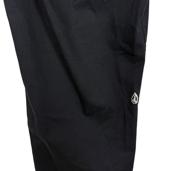 Volcom Chino Pants Men's 40 Black Stretch High-Rise Flat Front Classic - Picture 9 of 15